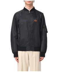 Valentino - Logo Bomber Jacket - Lyst