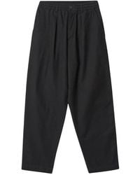 Universal Works - Broeken ,Zwart ,Katoen Pleated Track Pant - Lyst