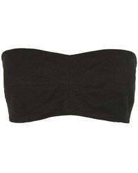 Cortana - Metallisches baumwoll-bustier-top - Lyst