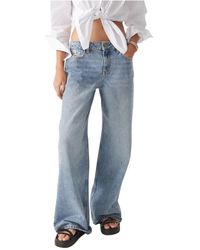 Ba&sh - Hellblaue Wide Jeans - Elgo Modell - Lyst