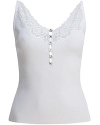 Self-Portrait - Sleeveless Tops - Lyst