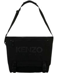 KENZO - Schwarze Messenger Tasche Für Männer - Lyst