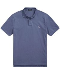 Ralph Lauren - Tops ,Blauw ,Katoen Klassiek Katoenen Poloshirt - Lyst