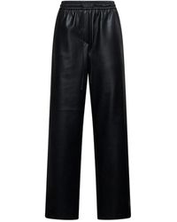 Silvian Heach - Rechte Leren-Look Broek - Lyst