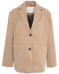 OOF WEAR - Beiger Oversize-Blazer Mit Einkerb-Revers - Lyst