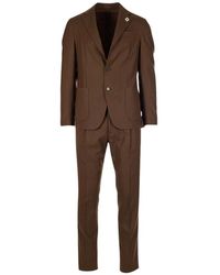 Lardini - Stretch Wool Suit - Lyst