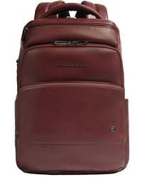 Piquadro - Personalisierbarer Laptop-Rucksack Mit Ipad-Fach, Stoßfest Ausgepolstert Und Rfid-Geschützt - Lyst