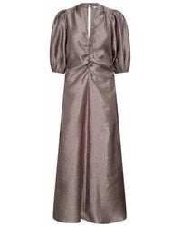 co'couture - Kleedjes ,Bruin ,Maxi Jurken - Lyst