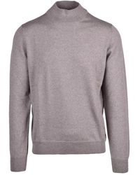 Gran Sasso - Truien & Vesten ,Grijs ,Wol Lupetto Turtleneck - Lyst