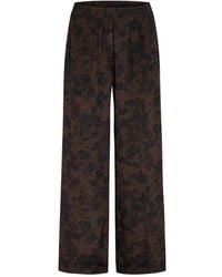 Heartmade - Zijden Stretch Rechte Pijp Broek - Lyst