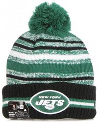 KTZ - Accessoires ,Groen ,Nfl Sport Knit Pom Pom Beanie - Lyst