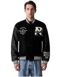 Represent - Jassen ,Zwart ,Wol Owners Club Varsity Jacket - Lyst