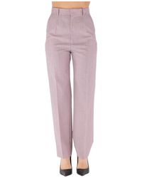 Victoria Beckham - Straight Trousers - Lyst