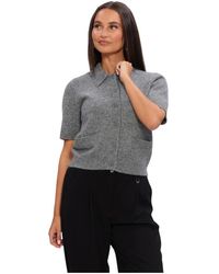 Y.A.S - Frilo Ss Knit Cardigan - Lyst