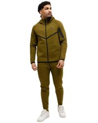 Nike - Fitness ,Groen ,Katoen Tech Fleece Windrunner Trainingspak - Lyst