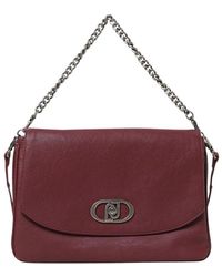 Liu Jo - Braune Leder-Schultertasche Mit Kettenriemen - Lyst