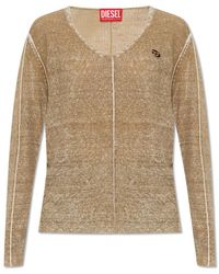 DIESEL - V-Neck Knitwear - Lyst