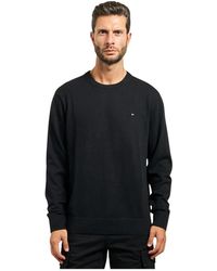 Tommy Hilfiger - Luxe Zwarte Crew Neck Sweater - Lyst