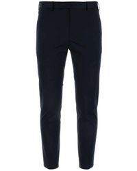 PT Torino - Pantalone nero in cotone elasticizzato - Lyst
