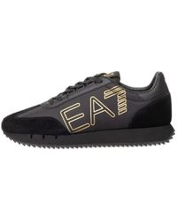 EA7 - Flat Sneakers - Lyst