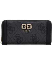 Guess - Accessoires ,Zwart ,Karnilla Logo Slg Lr Wallet - Lyst