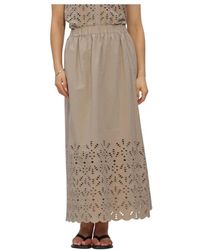 WITHBLACK - Rokken ,Wblmarit Maxi Rok - Lyst