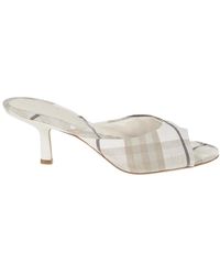 Burberry - Heeled Mules - Lyst
