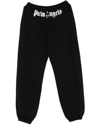 Palm Angels - Broeken ,Zwart ,Katoen Classic Logo Embroidered Trainingsbroeken - Lyst