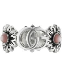 Gucci - Double G Flower Ring - Lyst