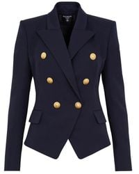 Balmain - Taillierte Wolljacke Mit 6 Knöpfen - Lyst