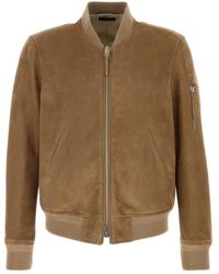 Tom Ford - Light Suede Bomber - Lyst