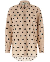 Fendi - Taffetashemd Met All-Over Falena Dots Print - Lyst