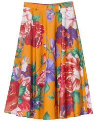 Moschino - Rokken ,Veelkleurig ,Katoen Roses Gonna - Lyst