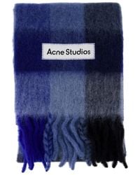 Acne Studios - Mohair Geruite Sjaal - Lyst