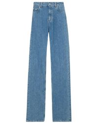Burberry - Jeans > wide jeans - Lyst