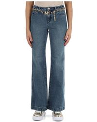 Michael Kors - Jeans con cinturón removible y cinco bolsillos - Lyst