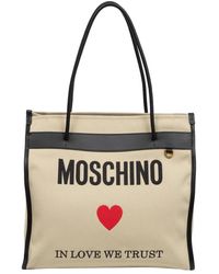 Moschino - Einfache logo tote bag - Lyst
