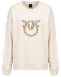 Pinko - Hoodies & Sweatvesten ,Katoen Nelly Sweatshirt - Lyst