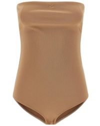 Courreges - Bustier Lingerie Jersey Bodysuit - Lyst