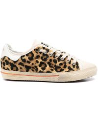 HIDNANDER - Leopard Print Low Top Sneakers - Lyst