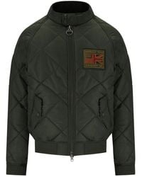 Barbour - Giubbotto bomber merchant verde - Lyst