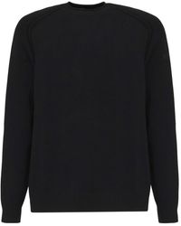 Rrd - Schwarzer Baumwoll Rundstrick Pullover - Lyst
