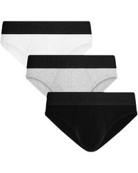 John Richmond - Tripack Low Waist Tricolor Baumwoll Boxer Briefs - Lyst