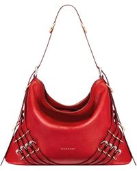 Givenchy - Rote Schultertasche Mit Ausschnitt - Lyst