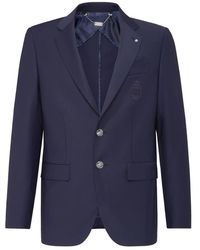 Billionaire - Jassen ,Blauw ,Wol Blazer Crest - Lyst
