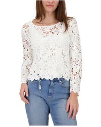 Monari - Rundhals-Strickpullover - Lyst