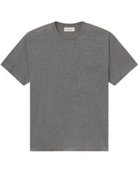 FRAME - Tops ,Grijs ,Katoen Relaxed Pocket Tee - Lyst