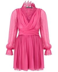 Alberta Ferretti - Short Dresses - Lyst