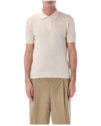 Roberto Collina - Tops ,Katoen Mesh Polo - Lyst