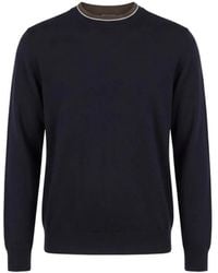 Peserico - Round-Neck Knitwear - Lyst